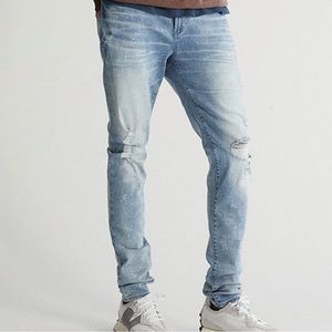 PacSun Stacked Skinny Light Ripped Jeans 36 x 30